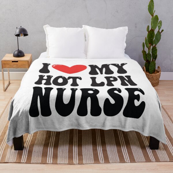 Item preview, I Love My Hot LPN Nurse Wife I Heart My Girlfriend heart of Valentine's Day I Love My Hot LPN Nurse Funny Groovy Design designed and sold by CoolCreative.