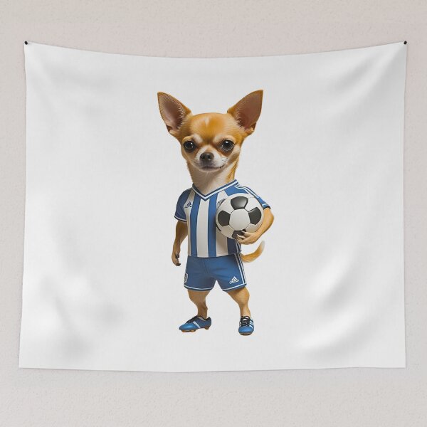 Item preview, Chihuahua Soccer Star – Funny Dog Sports Design for Soccer Lovers designed and sold by Fredster1966.