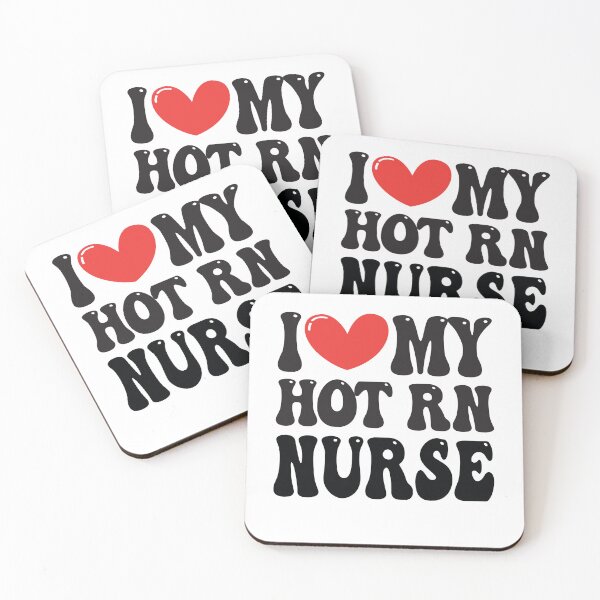 Item preview, I Love My Hot RN Nurse Wife I Heart My Girlfriend heart of Valentine's Day Funny Retro Gift designed and sold by CoolCreative.