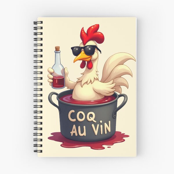Item preview, Rooster bathing in red wine coq au vin designed and sold by Museum Of Non-Existing Art.