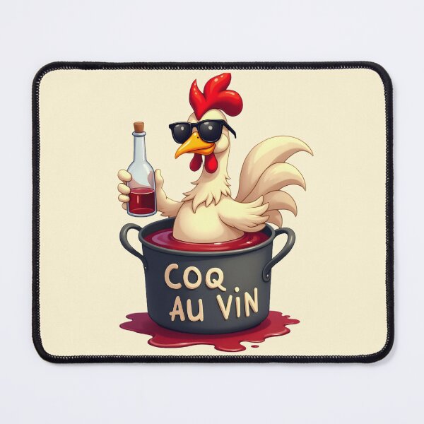 Item preview, Rooster bathing in red wine coq au vin designed and sold by Museum Of Non-Existing Art.