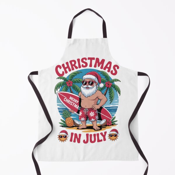 Item preview, Beach Santa Christmas in July – Sunny Holiday Vibes designed and sold by TRTrendyHouse.