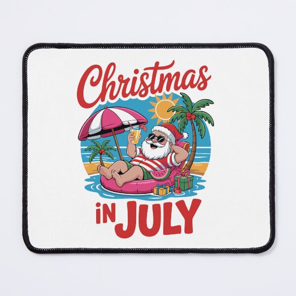 Item preview, Santa on the Beach – Christmas in July Fun Design designed and sold by TRTrendyHouse.