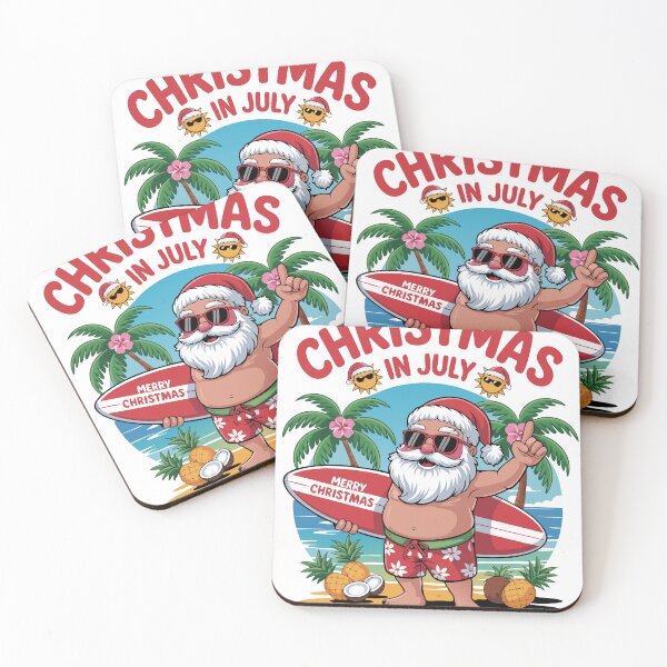 Item preview, Santa’s Beach Day – Festive Christmas in July Shirt designed and sold by TRTrendyHouse.