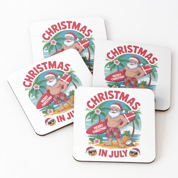 Item preview, Tropical Santa Christmas in July – Holiday Beach Style designed and sold by TRTrendyHouse.