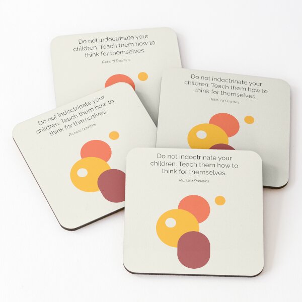 Item preview, Atheism Richard Dawkins Quote Geometric Art designed and sold by kakarikihill.