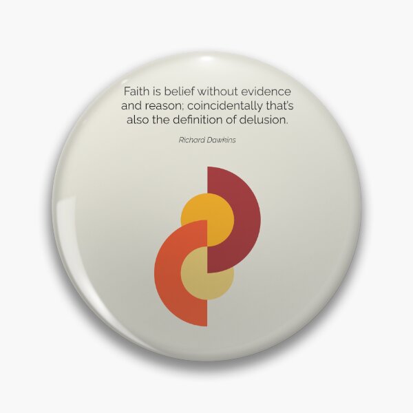 Item preview, Richard Dawkins New Atheism Quote Geometric Art designed and sold by kakarikihill.