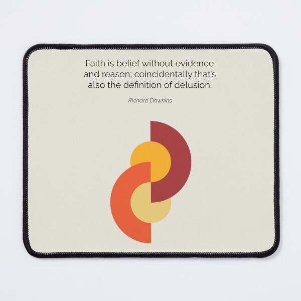 Item preview, Richard Dawkins New Atheism Quote Geometric Art designed and sold by kakarikihill.