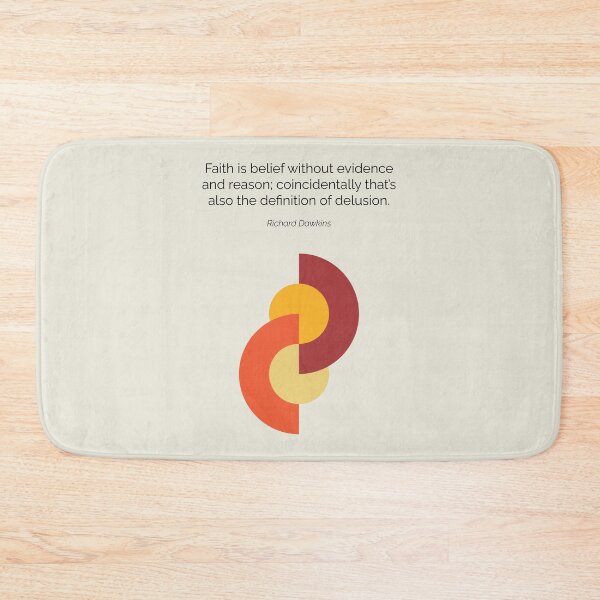 Item preview, Richard Dawkins New Atheism Quote Geometric Art designed and sold by kakarikihill.