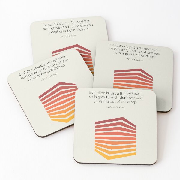 Item preview, New Atheism Richard Dawkins Quote Geometric Art designed and sold by kakarikihill.