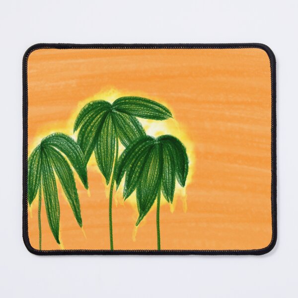 Item preview, Green leaves exposed to sunlight on orange background designed and sold by nongsao4.