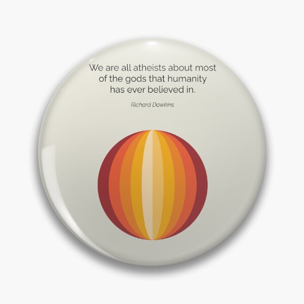 Item preview, Richard Dawkins We Are All Atheists Quote Geometric Art designed and sold by kakarikihill.