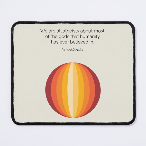 Item preview, Richard Dawkins We Are All Atheists Quote Geometric Art designed and sold by kakarikihill.