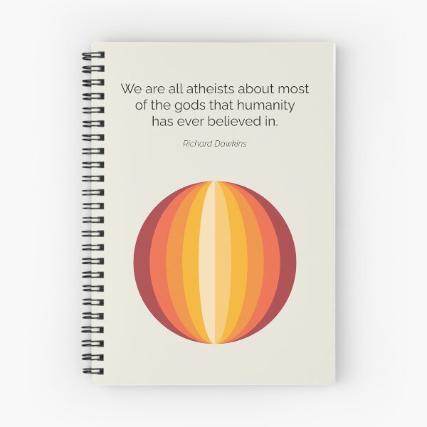 Item preview, Richard Dawkins We Are All Atheists Quote Geometric Art designed and sold by kakarikihill.