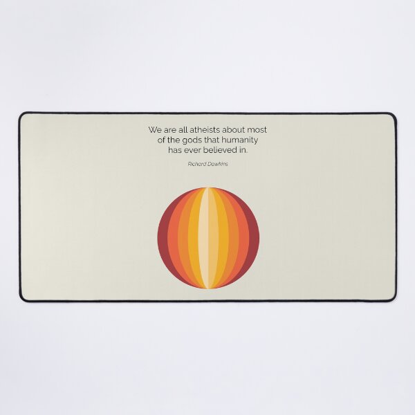 Item preview, Richard Dawkins We Are All Atheists Quote Geometric Art designed and sold by kakarikihill.