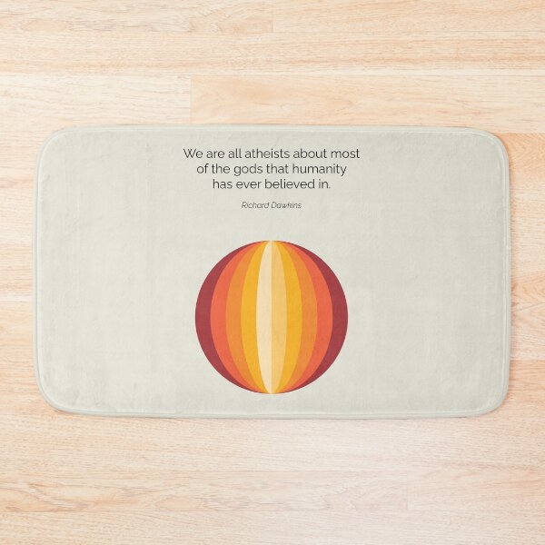 Item preview, Richard Dawkins We Are All Atheists Quote Geometric Art designed and sold by kakarikihill.