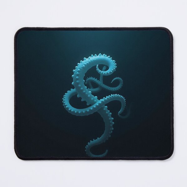 Item preview, Mystic Ocean Tentacle - Deep Sea Ethereal Blue Float Art designed and sold by VA Design.