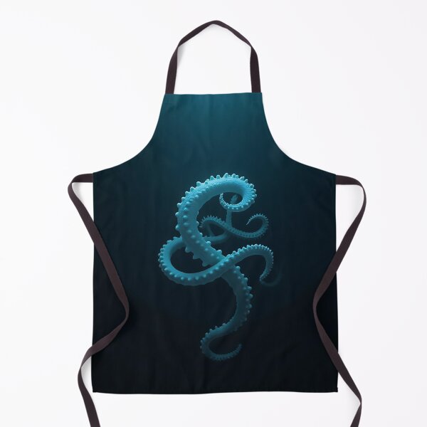 Item preview, Mystic Ocean Tentacle - Deep Sea Ethereal Blue Float Art designed and sold by VA Design.