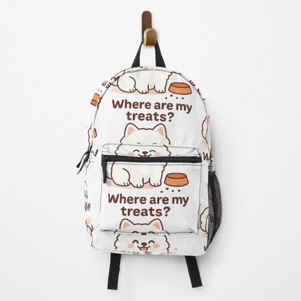 Item preview, Cute Samoyed Dog Asking for Treats - Kawaii Anime Style designed and sold by Asbiell.