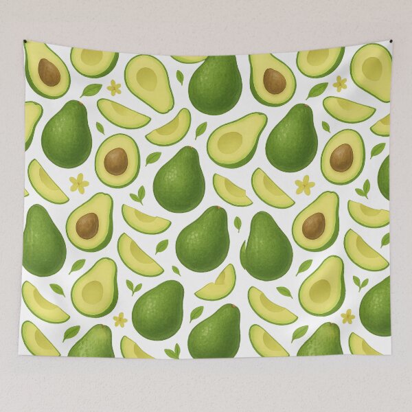 Item preview, Avocado Seamless Pattern – Hand-Drawn Fruit Design designed and sold by Rushurban.