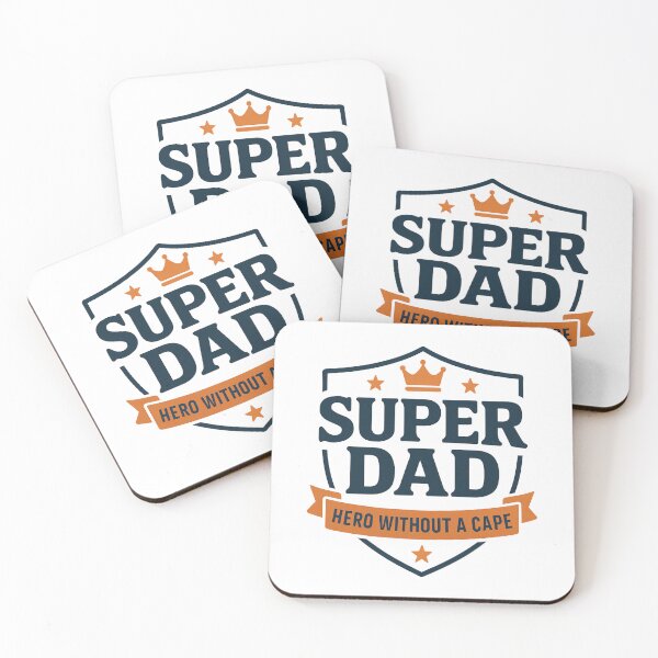 Item preview, Super Dad – Hero Without a Cape Badge Design designed and sold by astersgraphics.
