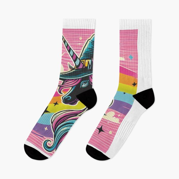 Item preview, Witchy Unicorn Pop Art – Rainbow Gothic Magic T-Shirt Design designed and sold by Asbiell.