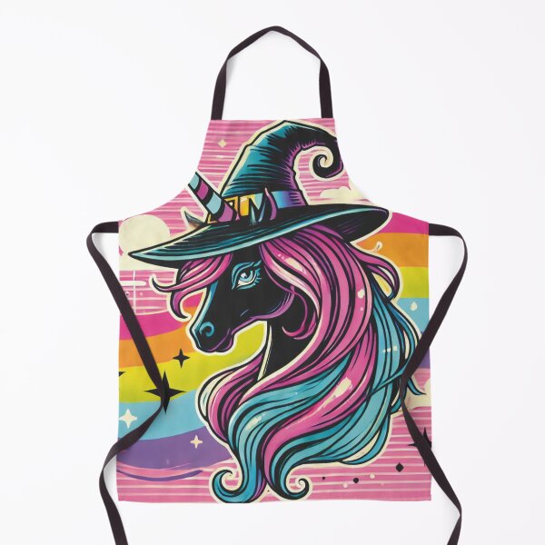 Item preview, Witchy Unicorn Pop Art – Rainbow Gothic Magic T-Shirt Design designed and sold by Asbiell.