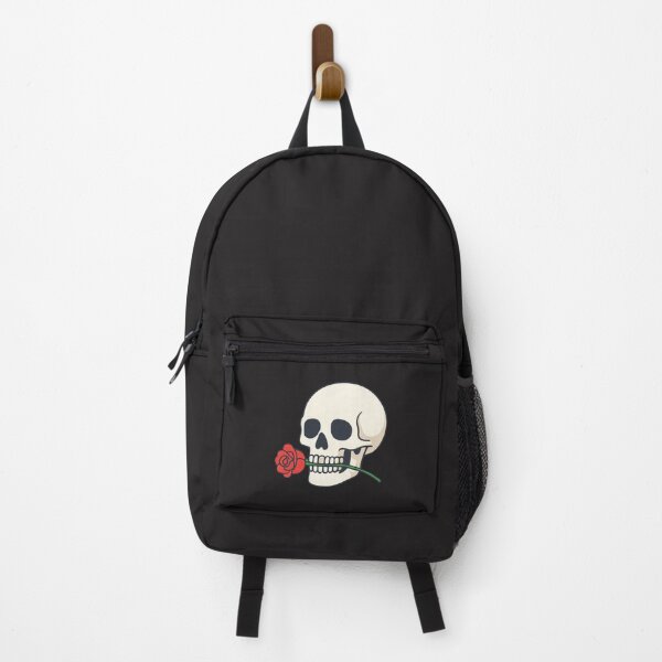 Item preview, Skull and Single Rose – Minimalist Romantic Skull Art for Stickers & Apparel designed and sold by ColorSplash123.