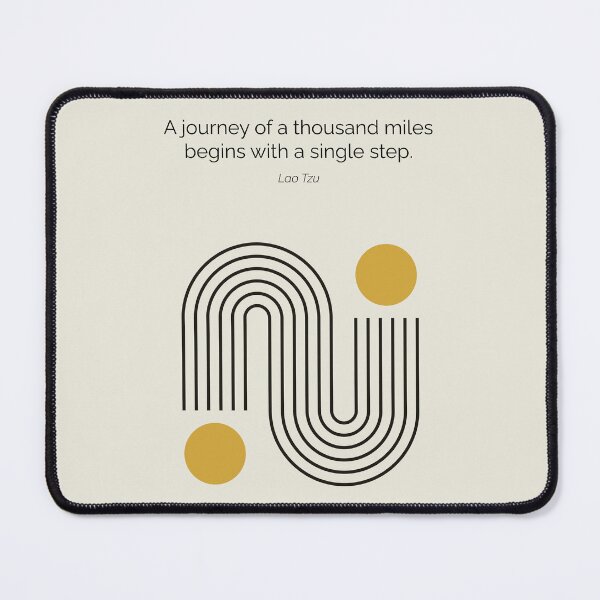 Item preview, Lao Tzu Taoism Thousand Miles Quote Artwork designed and sold by kakarikihill.