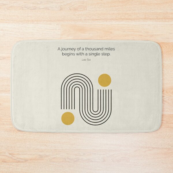 Item preview, Lao Tzu Taoism Thousand Miles Quote Artwork designed and sold by kakarikihill.