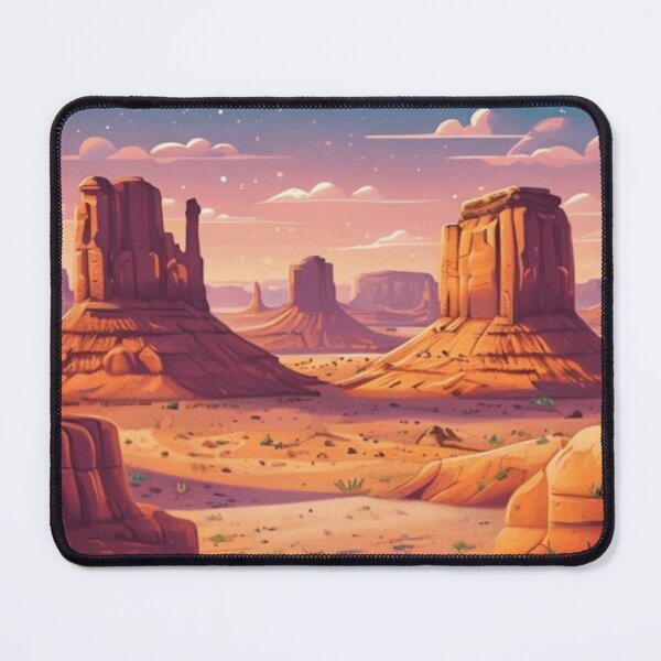 Item preview, Vibrant Retro Illustration Of Monument Valley Landscape designed and sold by niclothing.