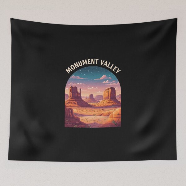 Item preview, Vibrant Retro Illustration Of Monument Valley Landscape designed and sold by niclothing.