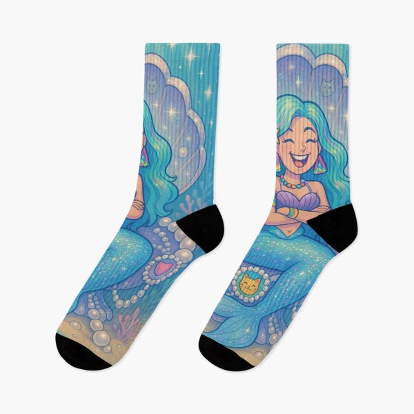 Item preview, Mermaid in shell, aesthetic designed and sold by Mauswohn.