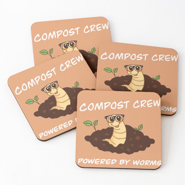 Item preview, Compost Crew Powered By Worms designed and sold by Zilpa’s Prints.