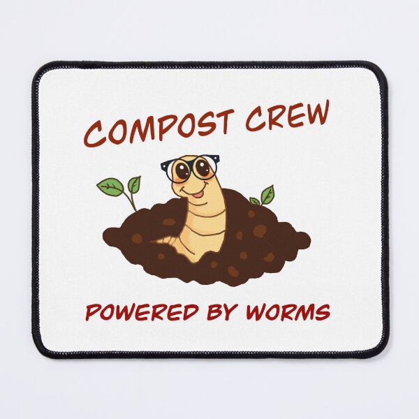 Item preview, Compost Crew Powered By Worms designed and sold by Zilpa’s Prints.