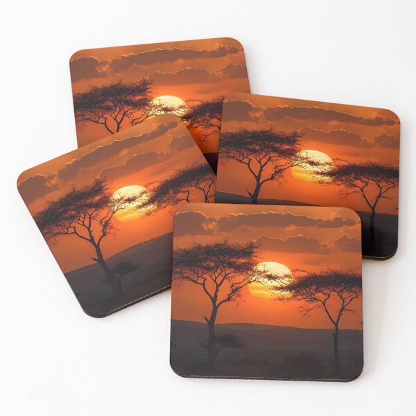 Item preview, Dramatic scene twilight between two tree designed and sold by Newrealis.