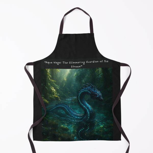 Item preview, “Aqua Naga: The Glimmering Guardian of the Stream” designed and sold by SommanasShop.
