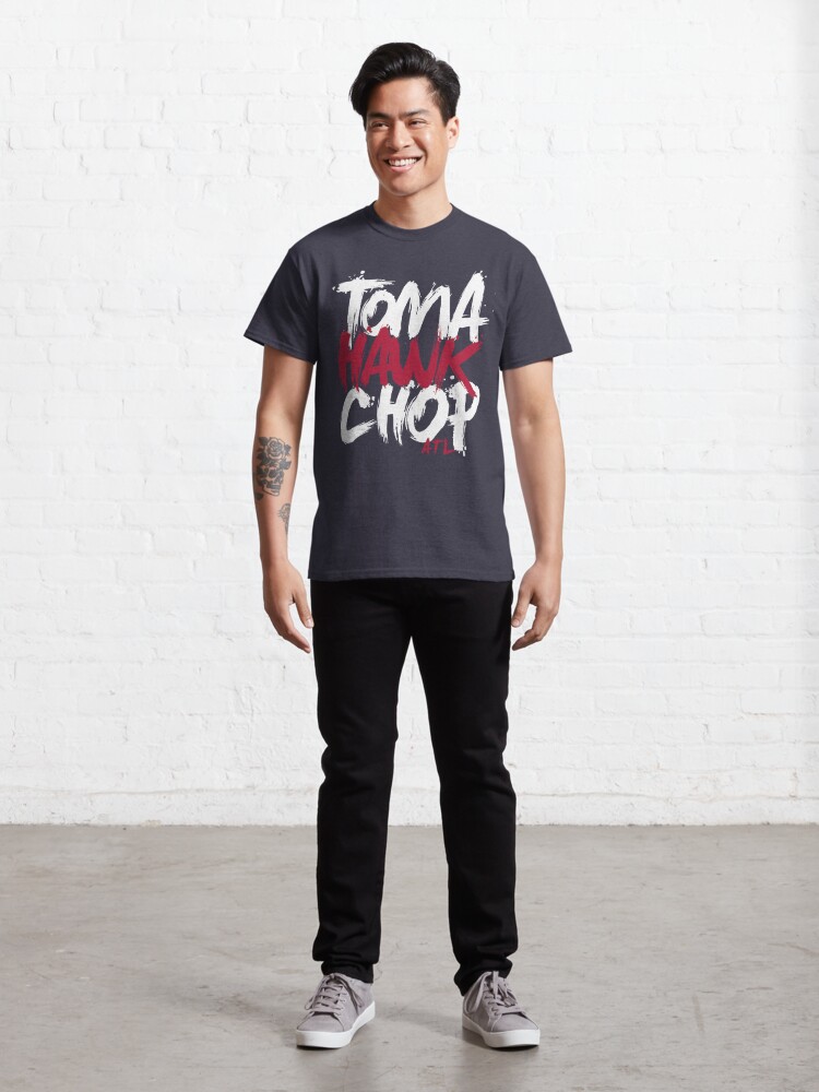 chicago hockey m tomahawk chop black distressed t shirt