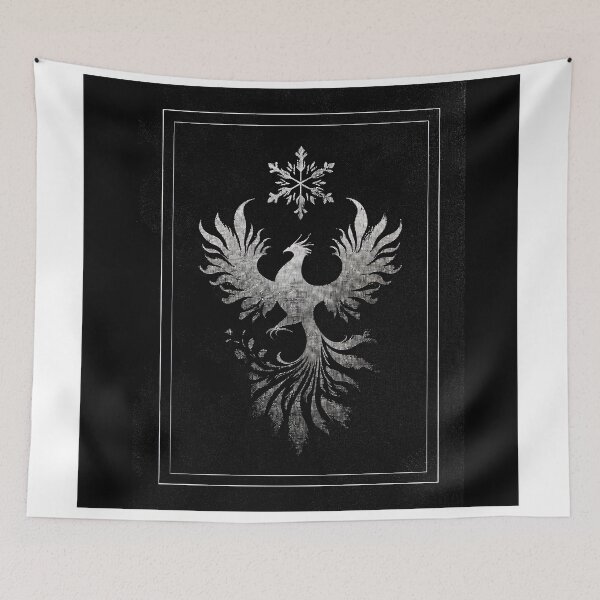 Item preview, Silver Phoenix Emblem with Snowflake Crest   designed and sold by Anastasiia Yurevych.