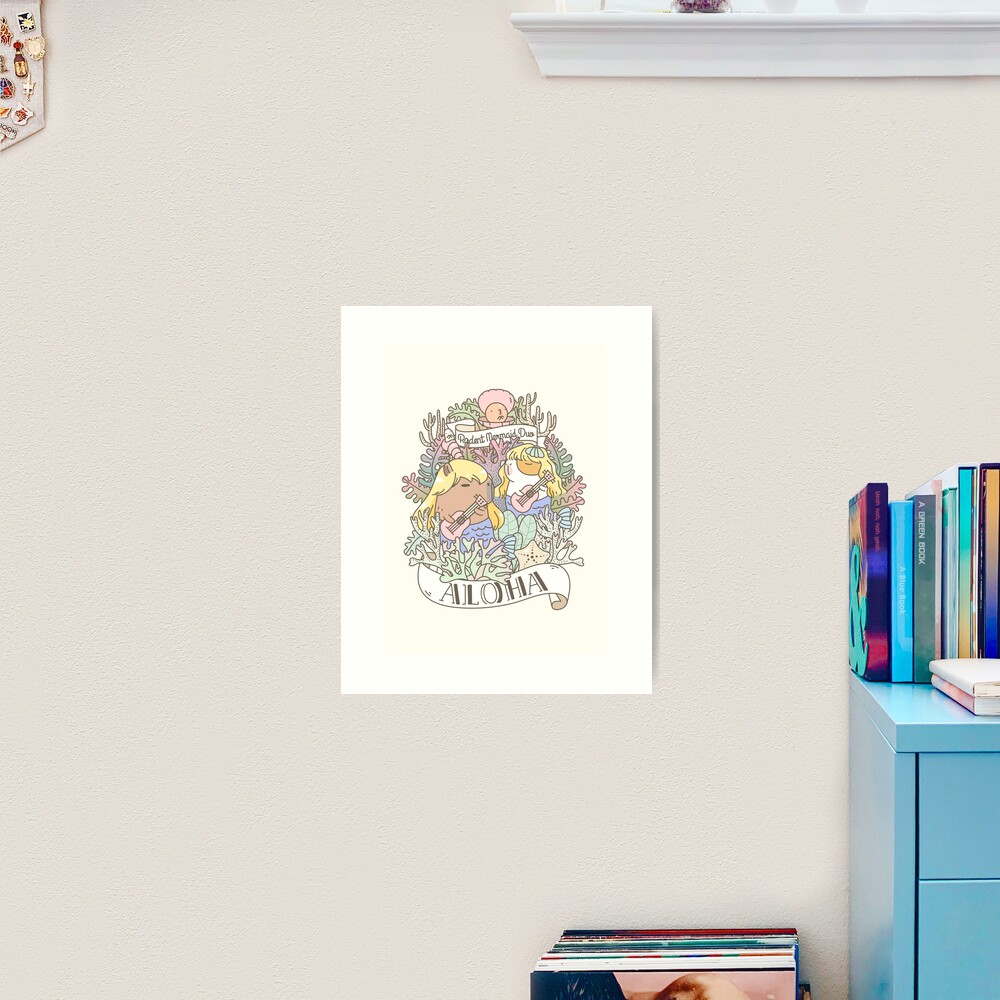 Rodent Mermaid Duo Art Print