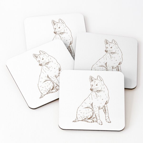 Item preview, Hand-Drawn Vintage Ink Animal Illustration – Fox Sketch designed and sold by ambisketch.