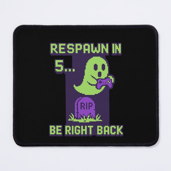 Item preview, Respawn in 5... Be Right Back – Funny Gamer AFK Pixel Art Ghost Design designed and sold by DJCApparel.