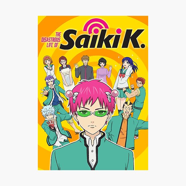 Item preview, The Disastrous Life of Saiki K. Poster Designs designed and sold by rollerMobster.