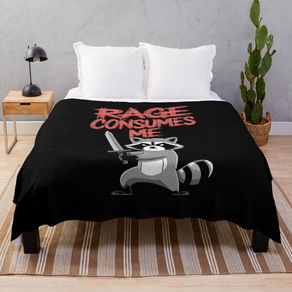 Item preview, Rage Consumes me Raccoon designed and sold by splindoershop.