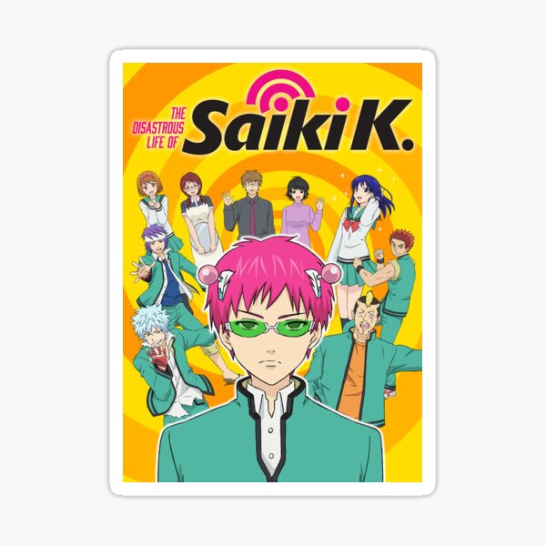 The Disastrous Life Of Saiki K Stickers Redbubble - saiki k roblox decal