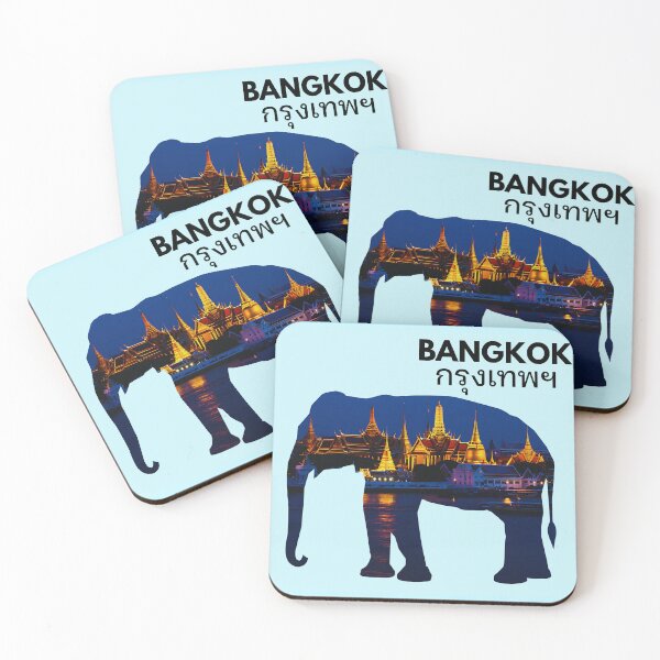 Item preview, Bangkok, Thailand Asian Elephant Double Exposure  designed and sold by Dino-Lune.