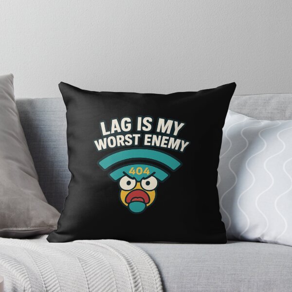 Item preview, Lag Is My Worst Enemy – Funny Gamer Rage Wi-Fi Signal Meme Design designed and sold by DJCApparel.