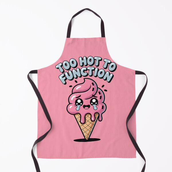 Item preview, Too Hot to Function – Cute Melting Ice Cream Cartoon by LaLi Designs designed and sold by LaLi-Designs.
