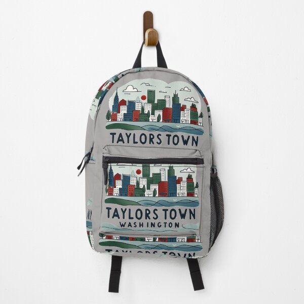 Item preview, Taylors Town Washington Minimalist Watercolor Cityscape Sticker, designed and sold by PaintMeWorld.