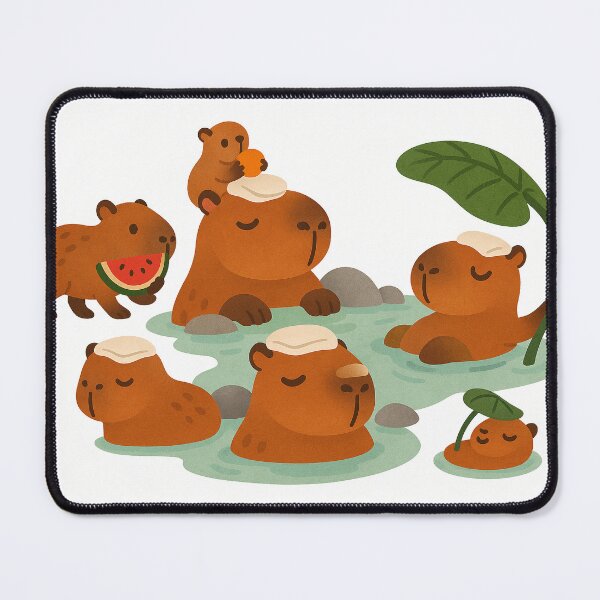 Item preview, Capybara Spa Day designed and sold by Capy-Corner.